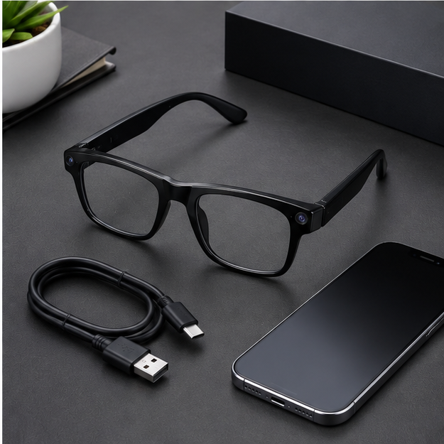 CY03 AI Smart Glasses – Smart Camera, Voice Assistant & Real-Time Translation